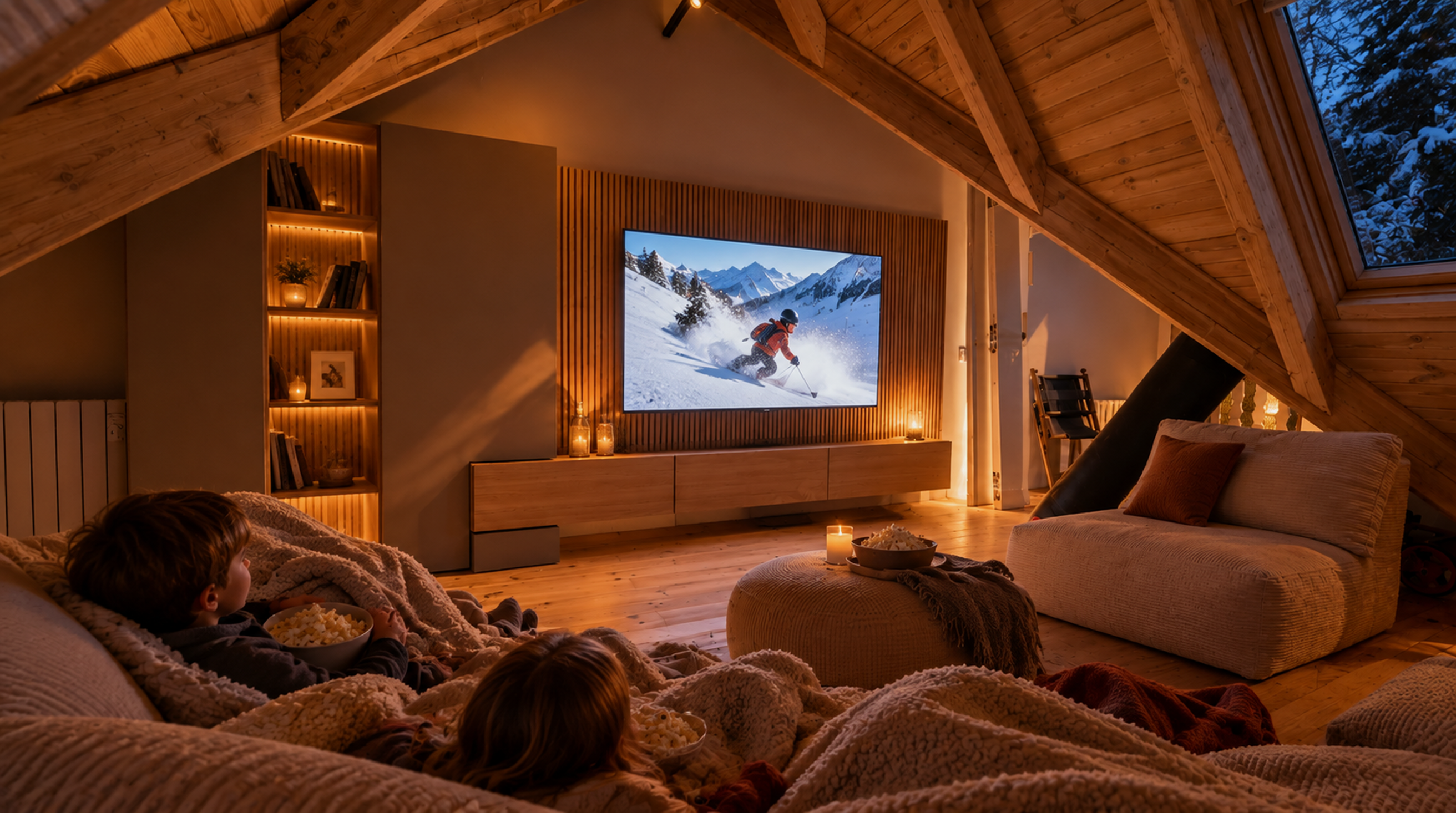 Un espacio solo para desconectar: leer, jugar, ver una película o dejar que cada uno encuentre su rincón.