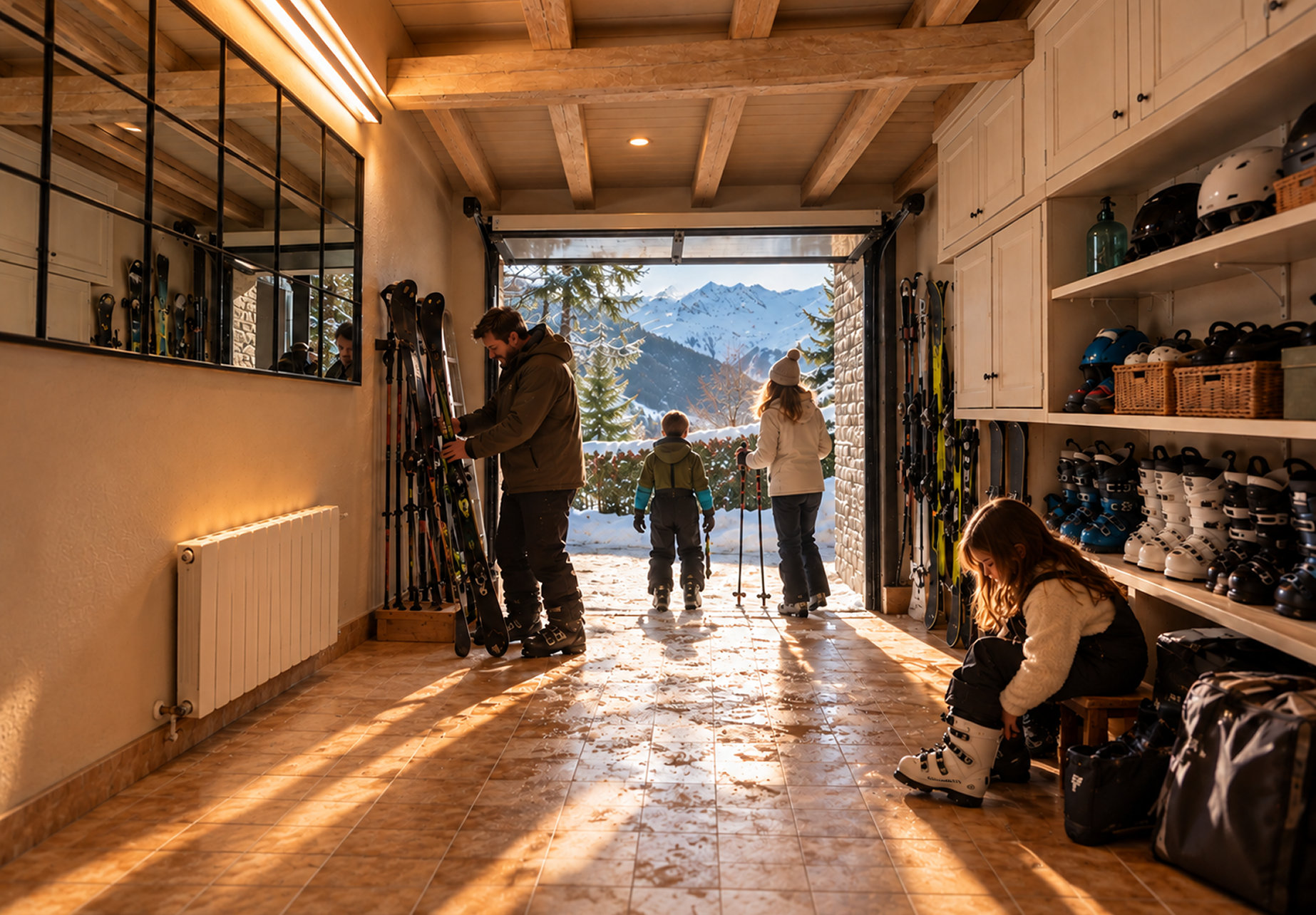 Todo preparado para disfrutar de la montaña.