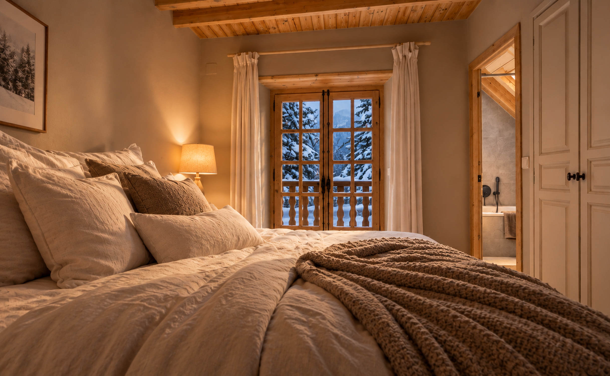 Habitaciones en suite pensadas para tener un espacio privado, intimidad y calma.